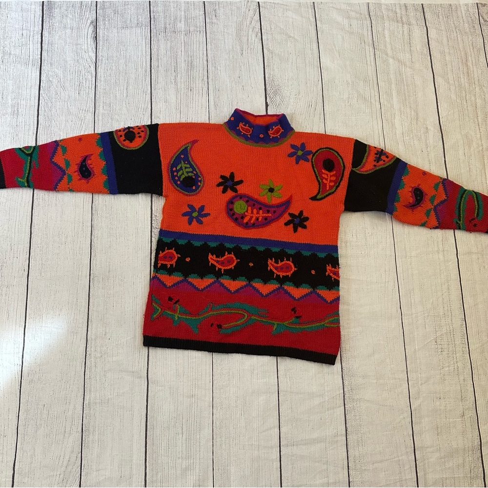 Vintage The Limited size small wool acrylic sweater
